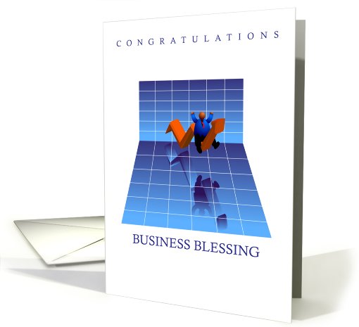 congratulations, business blessing, chart, top card (822600)