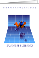 congratulations, business blessing, chart, top card