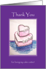 Thank you for being my cake cutter card