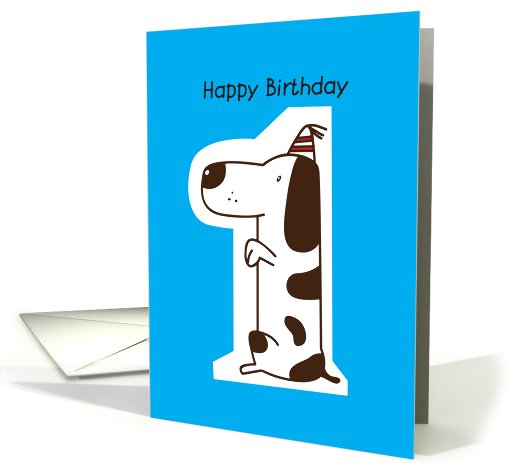 happy birthday, doggy, 1 card (826110)