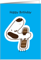 happy birthday, doggy, 4 card