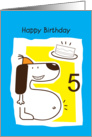 happy birthday, doggy, 5 card
