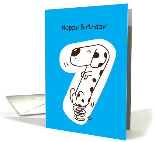 happy birthday, doggy, 7 card (826129)