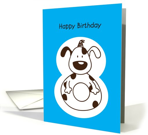 happy birthday, doggy, 8 card (826135)