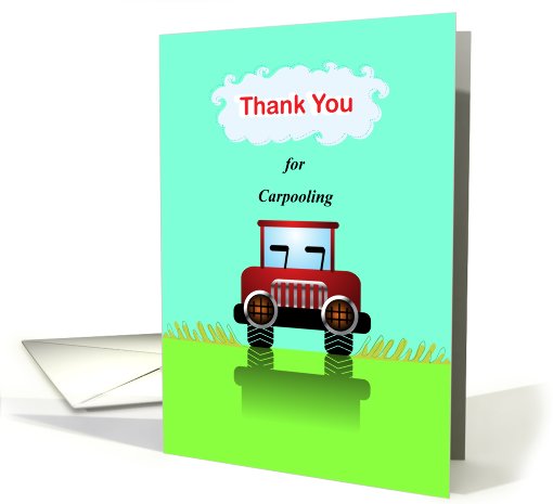 Thank you for carpooling card (827521)