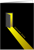 Welcome Home, door, lighting card