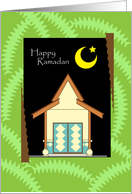 Happy Ramadan, malay house card