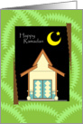 Happy Ramadan, malay house card