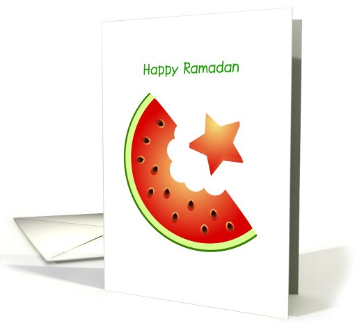 Happy Ramadan, watermelon card (828499)