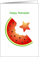 Happy Ramadan, watermelon card