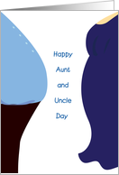 happy aunt and uncle day, stomach card
