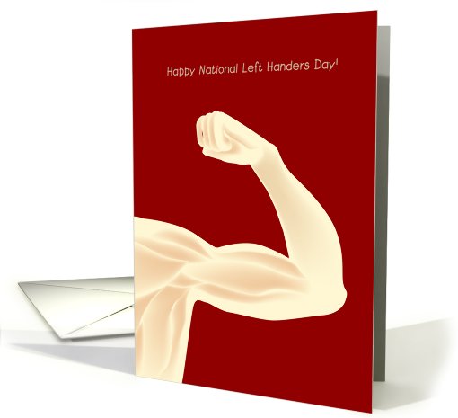 happy national left handers day, muscle card (829442)