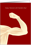 happy national left handers day, muscle card