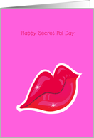 happy secret pal day, lip card