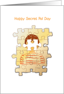 happy secret pal day, puzzle card