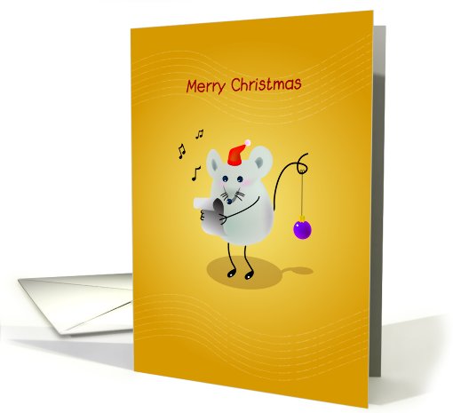merry christmas, mouse, singing card (831204)
