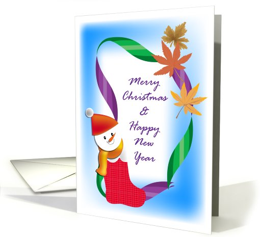 merry christmas, stocking card (831209)