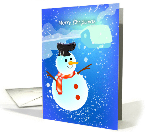 merry christmas, snowman, winter card (831620)