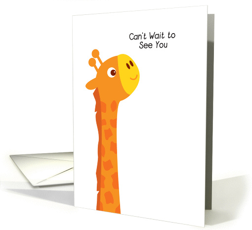 can't wait to see you, giraffe card (839246)