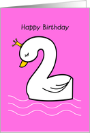 happy 2nd birthday, swam card