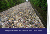 congratulations, nephew, ordination, stone way card