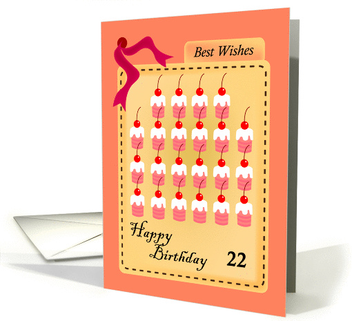 happy birthday, cupcake, 22 card (842163)