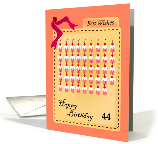 happy birthday, cupcake, 44 card (842198)