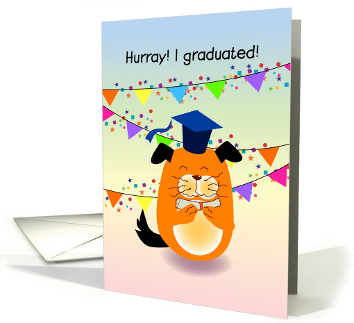 Announcements, Hurray! I graduated! card (848188)