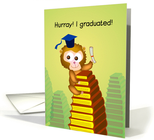 Announcements, Hurray! I graduated! card (848192)