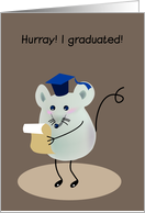 Announcements, Hurray! I graduated! card
