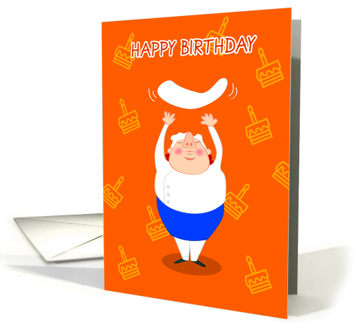 happy birthday, chef, cake card (851355)