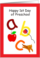 1st Day of preschool...