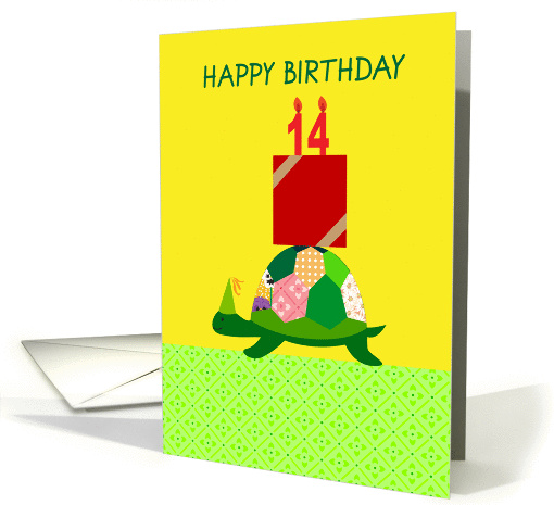 happy birthday, turtle, 14 card (854926)