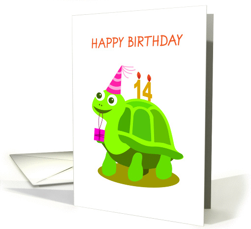 happy birthday, turtle, 14 card (854928)