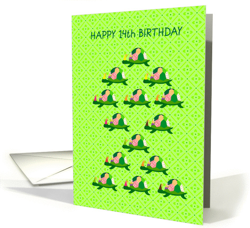 happy birthday, turtle, 14 card (854929)