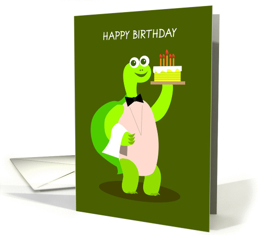 happy birthday, turtle card (854931)