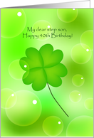 happy 40th birthday, step son card