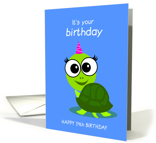 happy birthday, turtle, 14 card (857660)