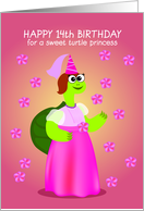 happy birthday, turtle, 14 card