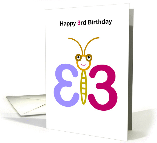 happy 3rd Birthday card (858213)