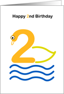 happy 2nd Birthday card