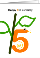 happy 5th Birthday card