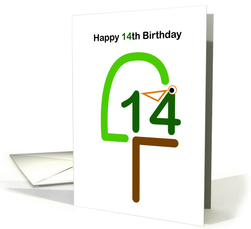 happy 14th Birthday card (858227)