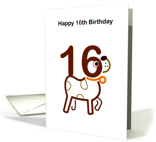 happy 16th Birthday card (858229)