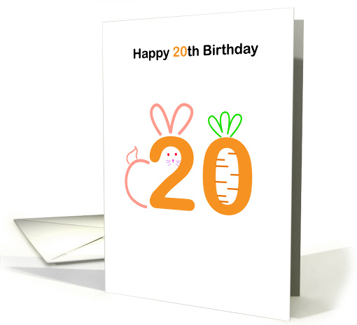 happy 20th Birthday card (858233)