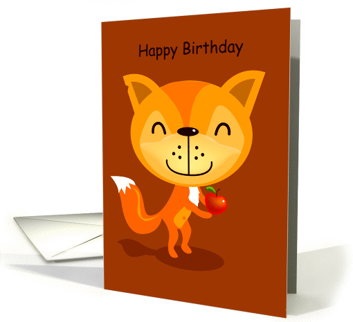 happy Birthday, fox card (858237)