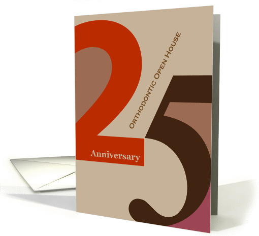 Orthodontic Open House 25 Anniversary card (864022)