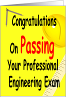 Congratulations On Passing Your Professional Engineering Exam card