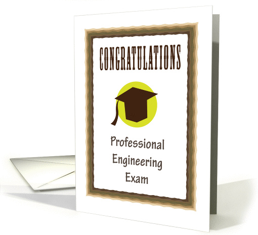 Congratulations On Passing Your Professional Engineering Exam card