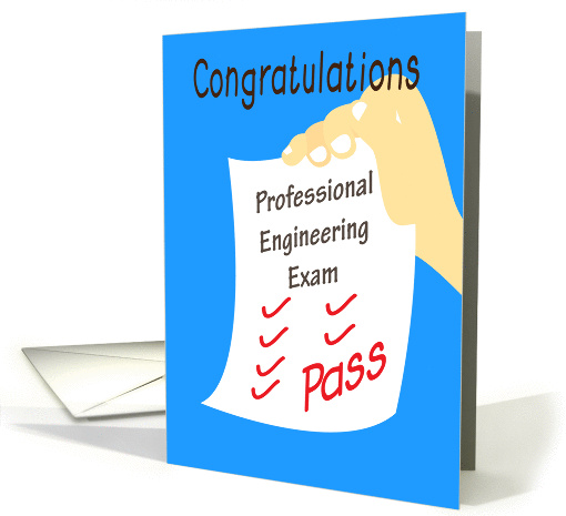Congratulations On Passing Your Professional Engineering Exam card